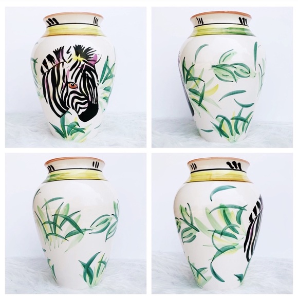 BOHO Safari Jungalow Justina Blakeney Zebra Vase - Picture 2 of 10